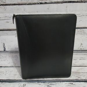 Franklin Covey Quest Black Leather Binder/Planner